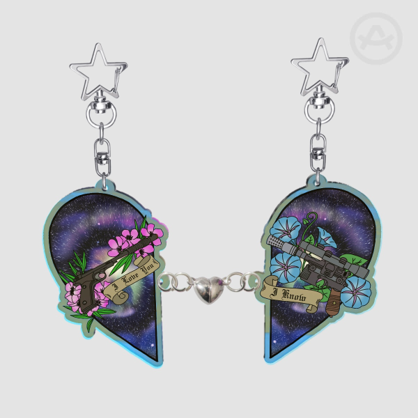 I love you/I know paired Keychain