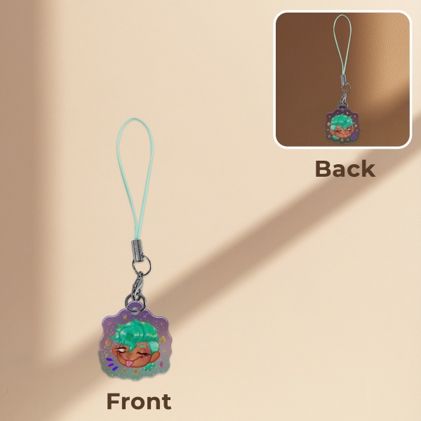 Rika Epoxy Glitter Acrylic Phone Charm