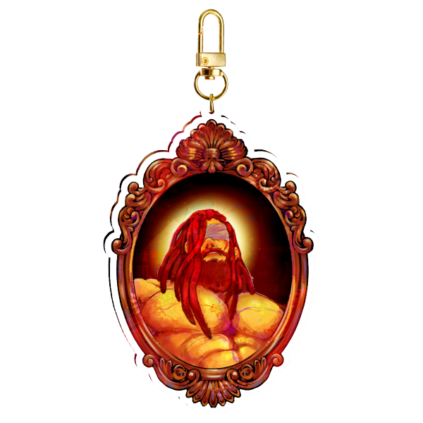 Sisyphus Framed Acrylic Keychain