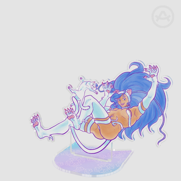 Darkstalkers Felicia Clear Acrylic Standees