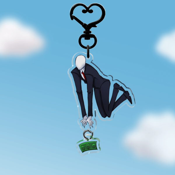 slendy and his $20 dangle acrylic keychain