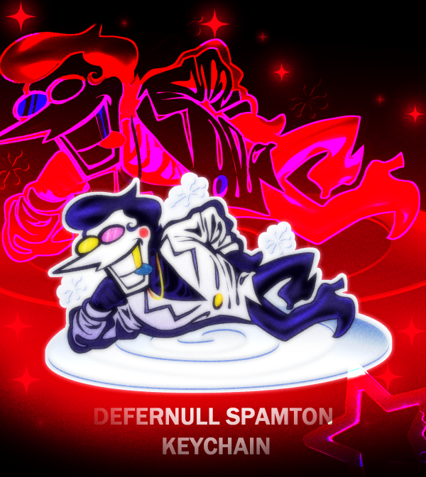 DEFERNULL SPAMTON KEYCHAIN