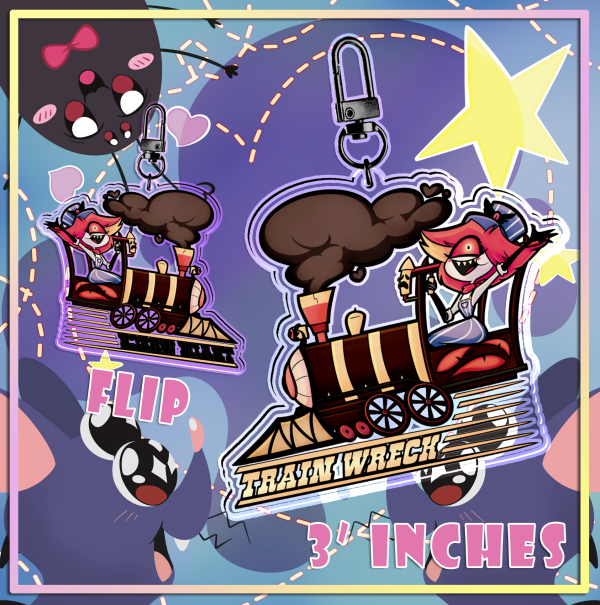 "Train Wreck" Niffty - Keychains