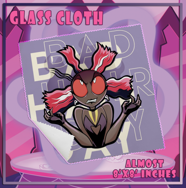 "Bad Hair Day" Velvette - Glass Cloth