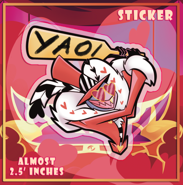 "Yaoi Paddle" Valentino - Vinyl Stickers