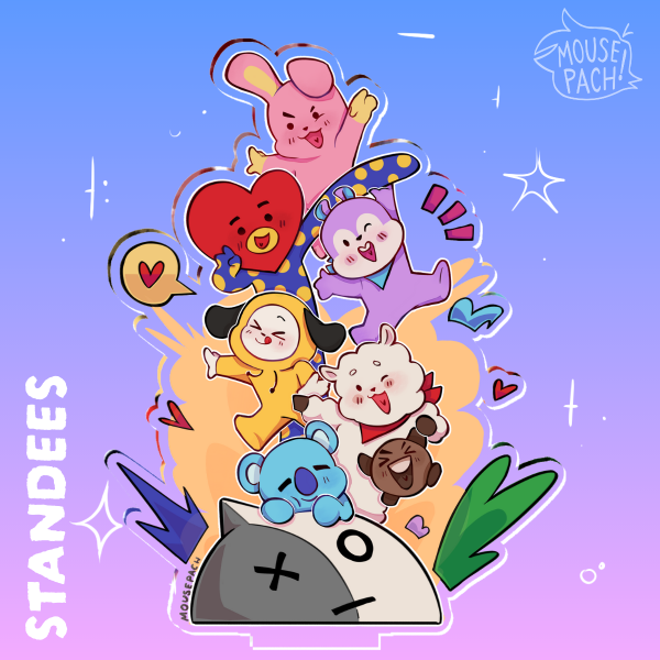 BT21 || Clear Acrylic Standees