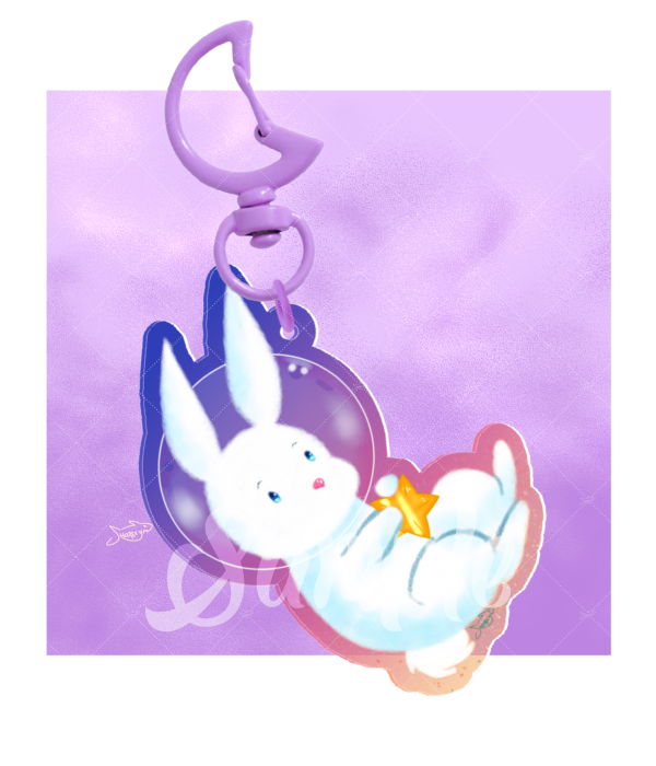Bunny moon charm