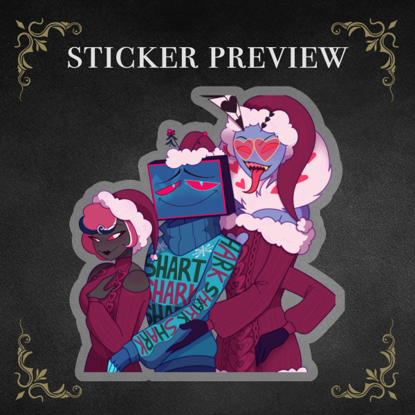 The Vees Holiday 2025 clear sticker