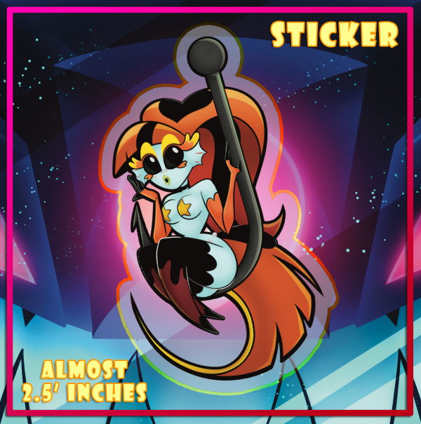 "Shark Bait Babe" Goldie - Die Cut Stickers