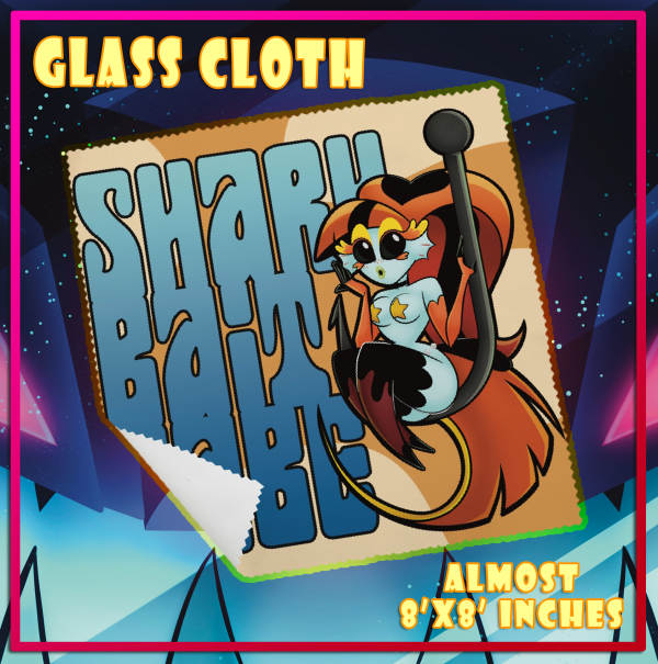 "Shark Bait Babe" Goldie - Glass Cloth
