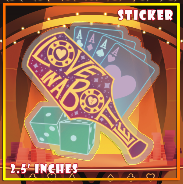 "Love in A Bottle" Husk - Vinyl Stickers