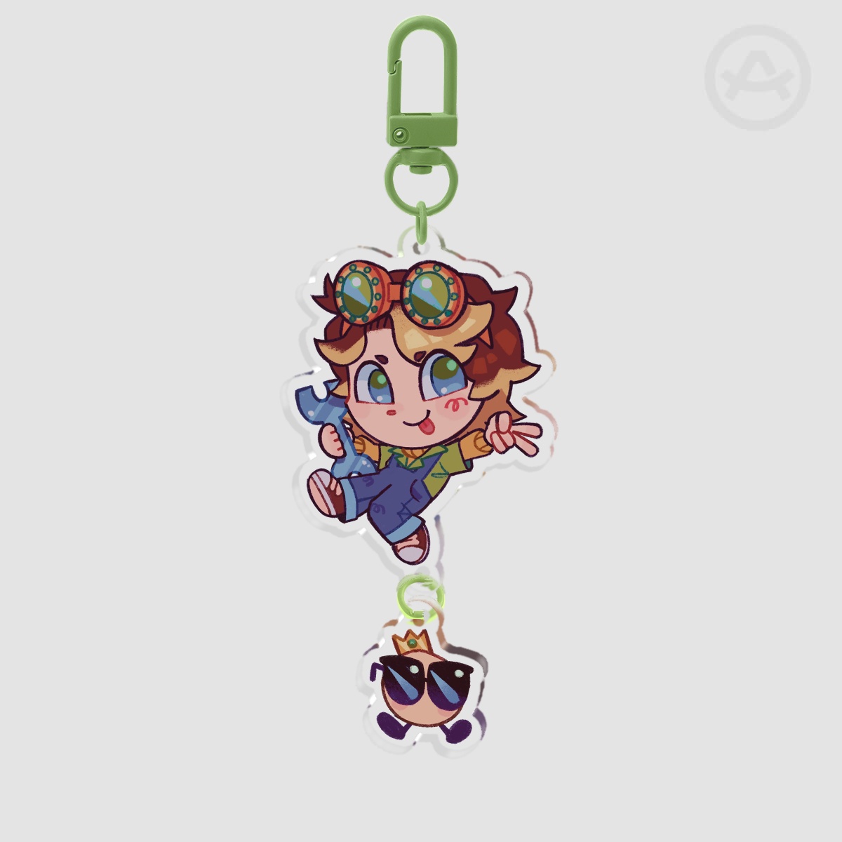 Q!Tubbo and Sunny Connection Keychain