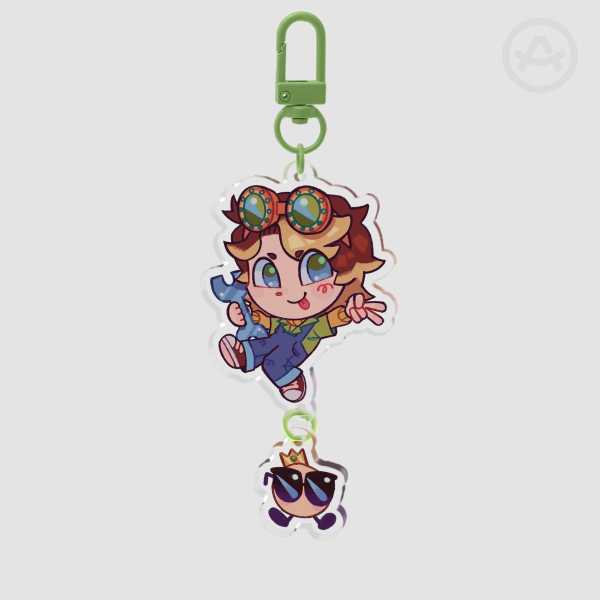 Q!Tubbo and Sunny Connection Keychain