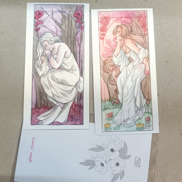 "Evening Reverie" OC pearl cards