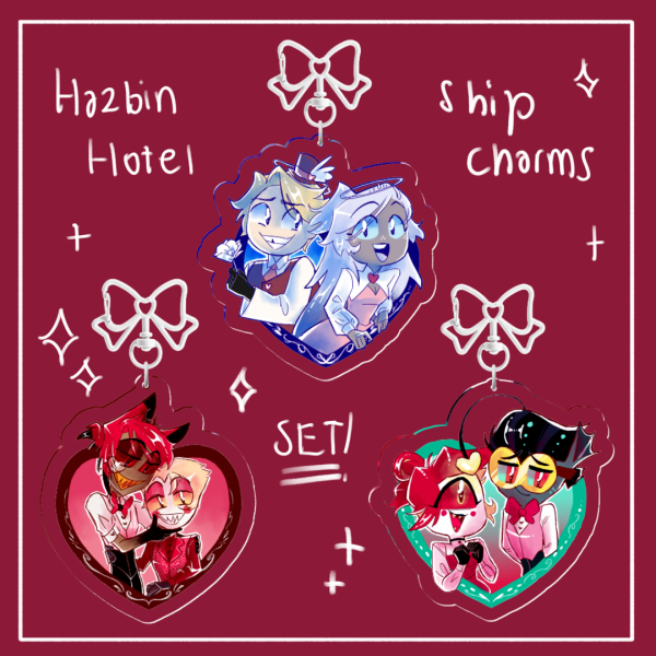 Hazbin Hotel Ship Charm Set