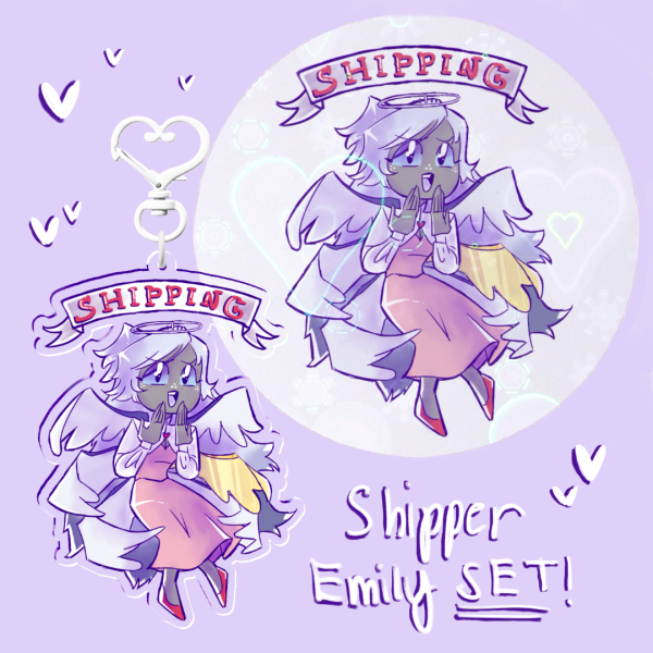 Shipper Emily Charm + Sticker Set