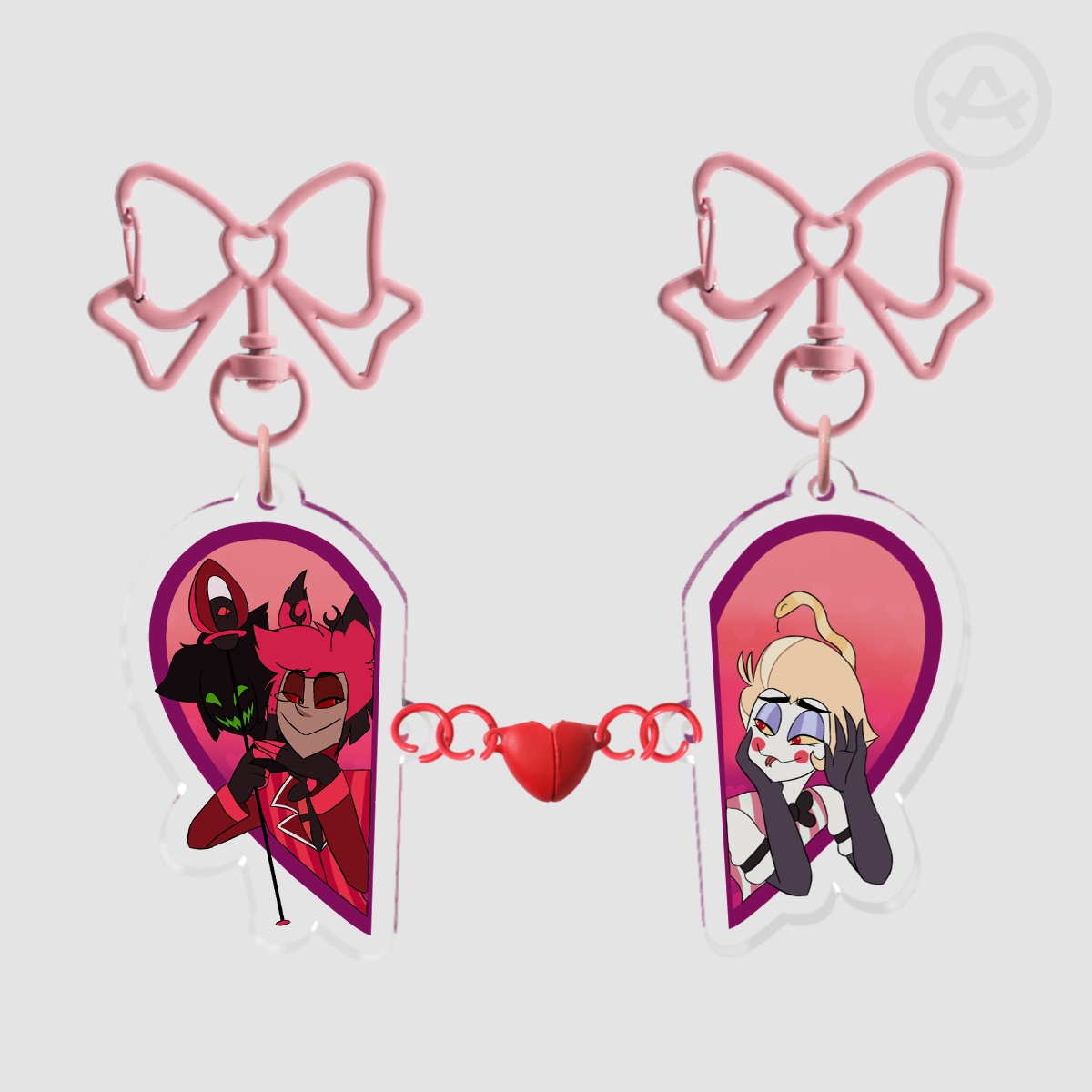 Radioapple Acrylic Magnet Keychains