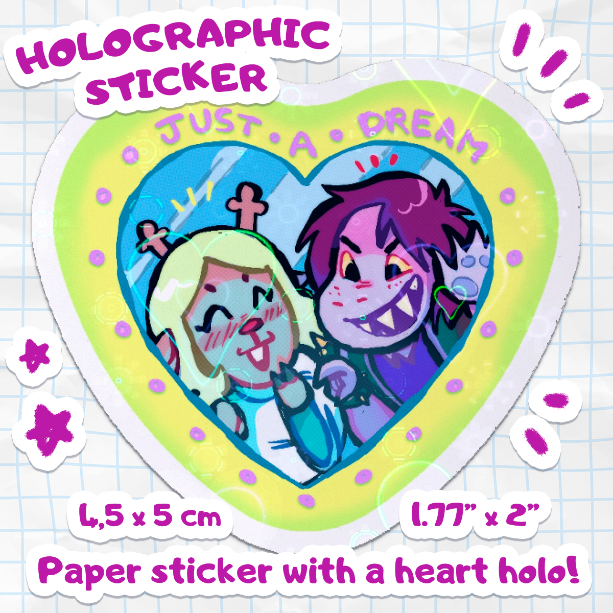 Preview Just a Dream (Suselle) - Holographic Sticker [Deltarune]
