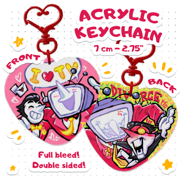 Spamtenna - Acrylic Keychain [Deltarune]