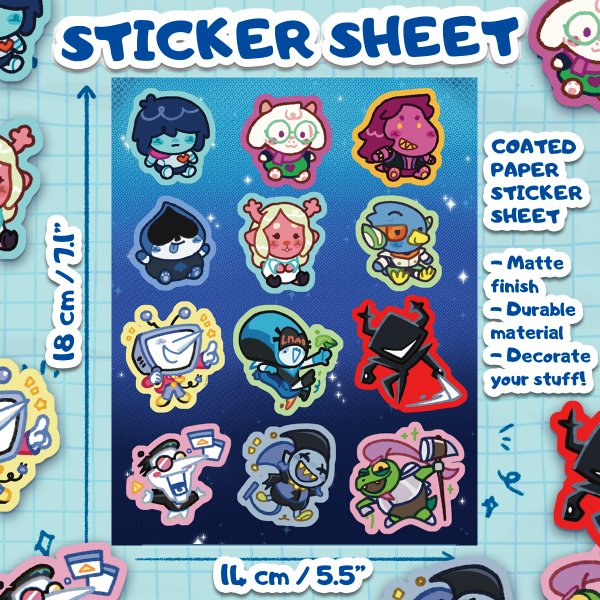 Deltarune - Sticker Sheet [Deltarune]