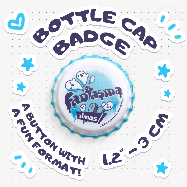 Fantasma - Bottle Cap Badge [Original]