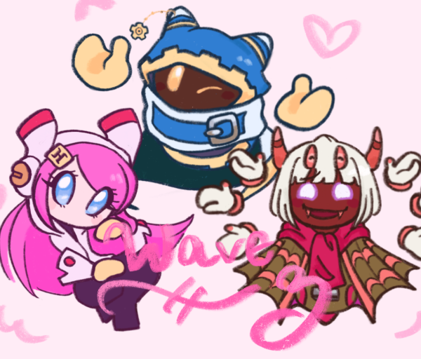 Kirby Wave 3 Double Sided Keychain Set