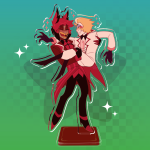 Hazbin Hotel | Clear Radioapple 15cm Acrylic Standee by Tesspy
