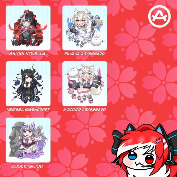 Hololive EN - Holoadvent Sticker Pack