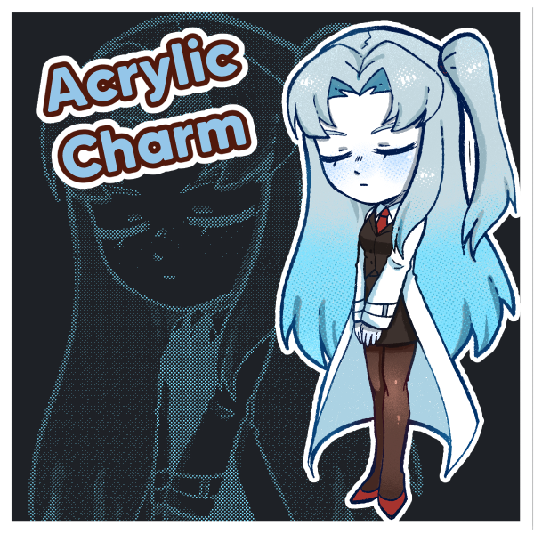 Lobotomy Corporation Angela Acrylic Keychain