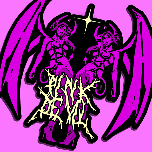 Pink Devil STICKER.