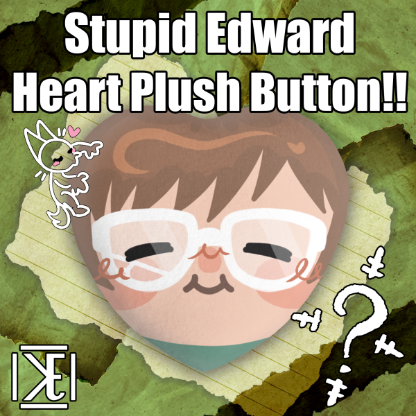 Eddie Heart Plush Badge