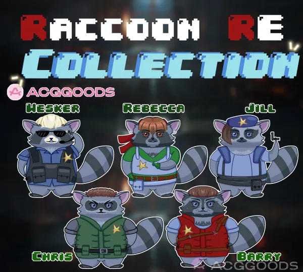 Raccoon RE Sticker Collecttion