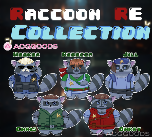 Raccoon RE Sticker Collecttion