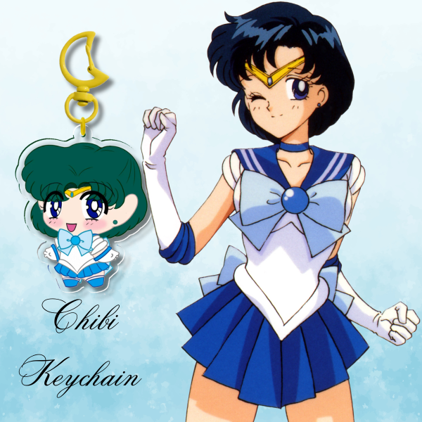 Sailor Mercury Sailor Moon Acrylic Keychain
