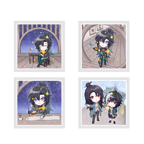 GLC Square Scenic Stickers Set