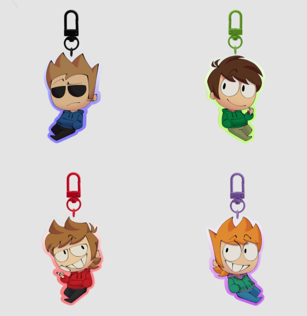 Tomatoredd Clear Acrylic Keychains