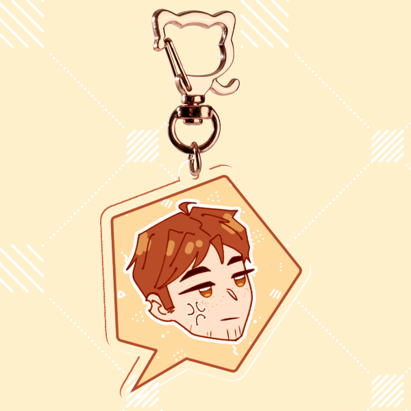 (Dispatch) Angry Robert Keychain