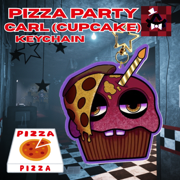 [PIZZA PARTY] Cupcake (keychain)