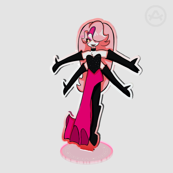 Angel in drag acrylic standee