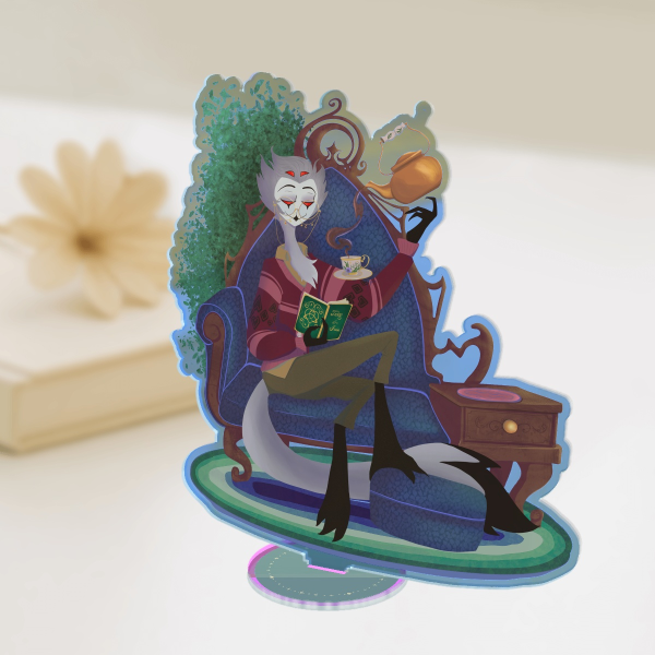 Owl Dad in Repose Rainbow Acrylic Standees