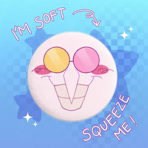 DELTARUNE | Spamton plush badge