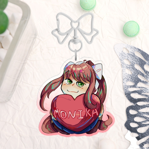DDLC Heart Keychains Set