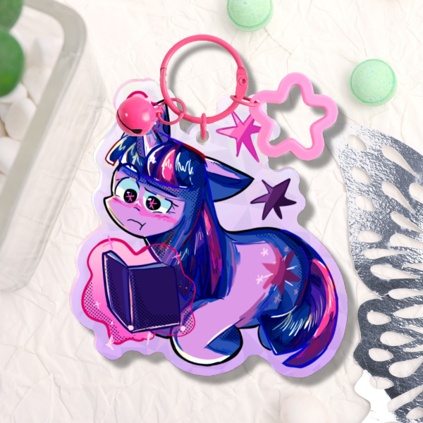 MLP Mane 6 Glass Acrylic Keychain