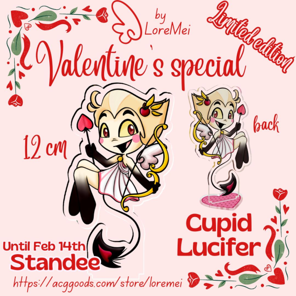 ꒰𑁬°Valentine Lucifer°໒꒱ || Standee (Limited Edition)