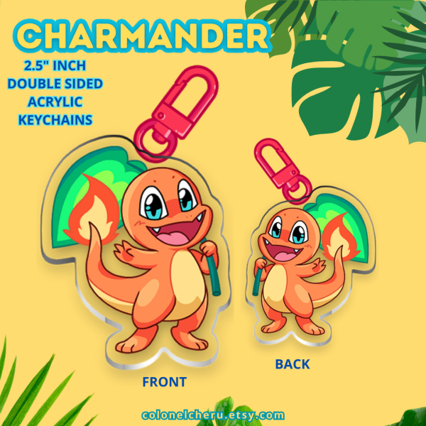 Charmander Acrylic Keychain