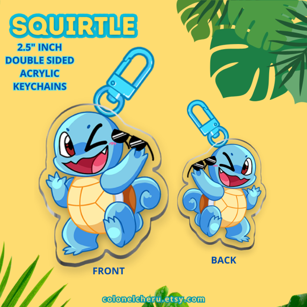 Squirtle Acrylic Keychain