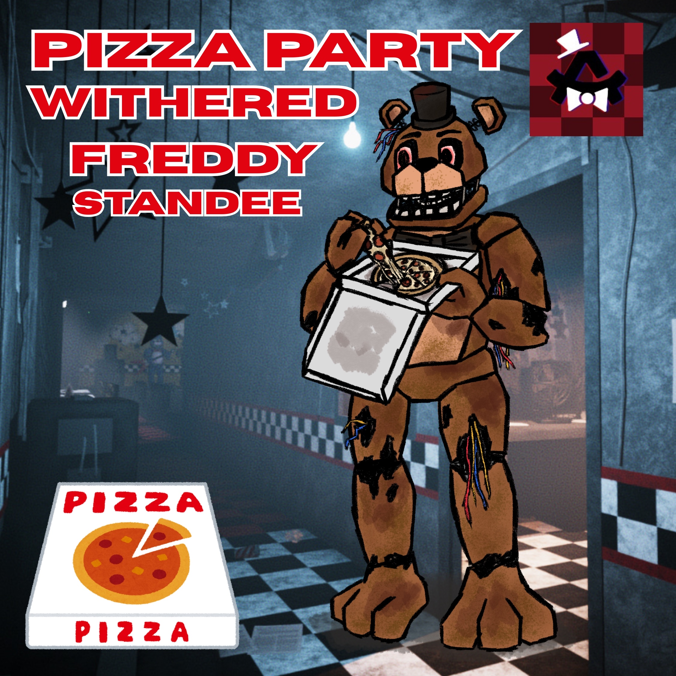 [PIZZA PARTY] Withered Freddy (Standee)