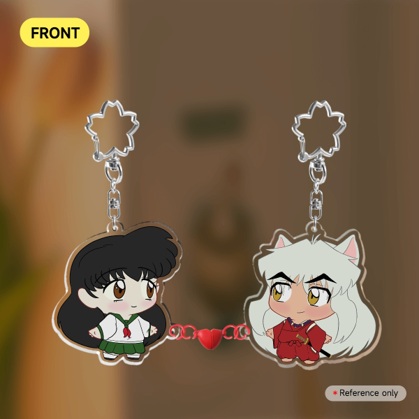 InuKago Inuyasha Kagome Acrylic Magnet Keychains