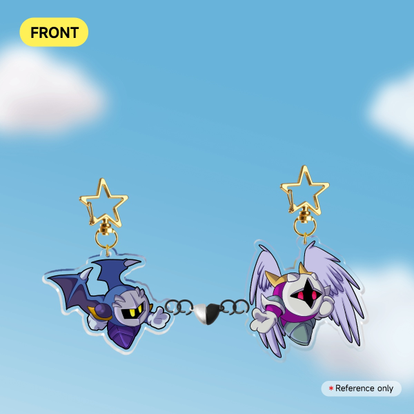 MetaGala Acrylic Magnet Connection Keychains (Meta Knight & Galacta Knight)