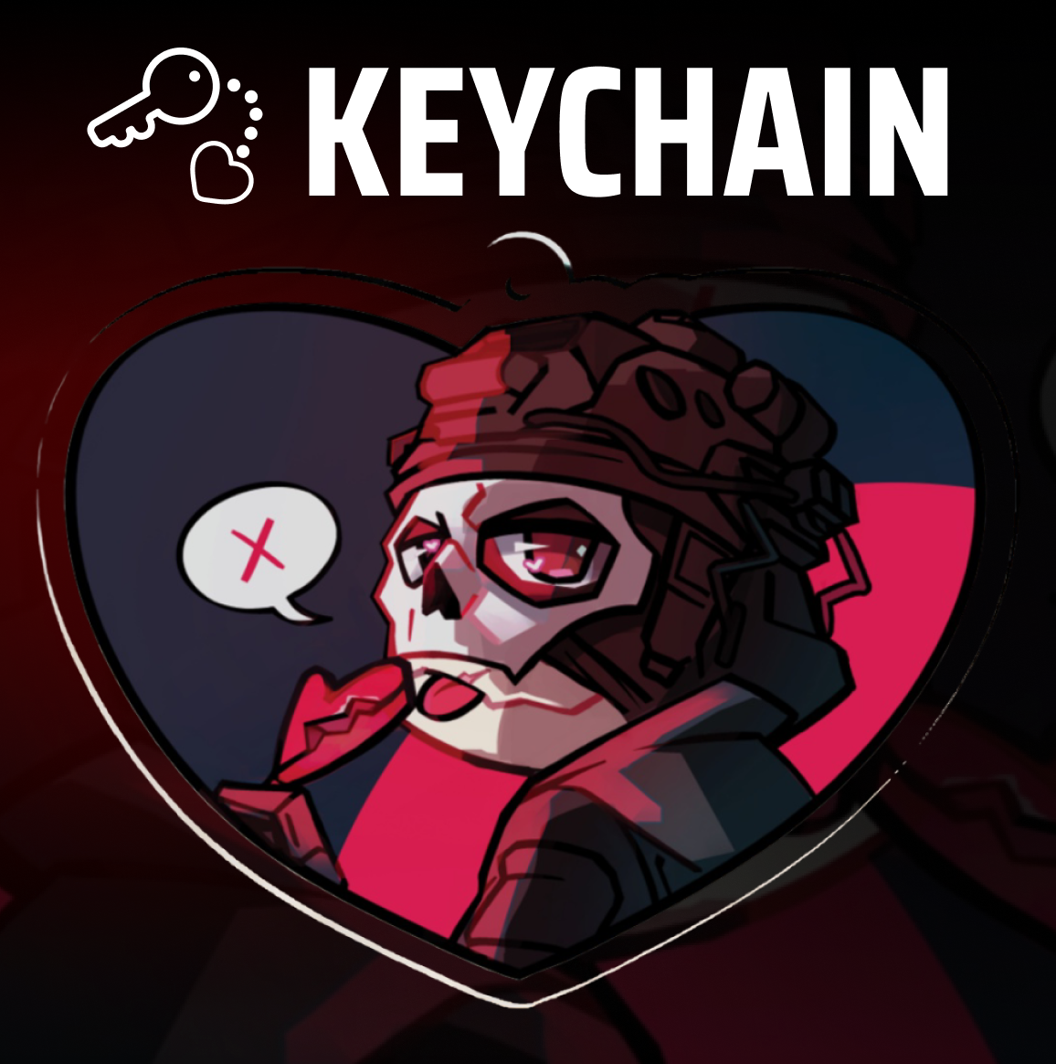 [GHOST] 5.5cm x 6.9cm keychain